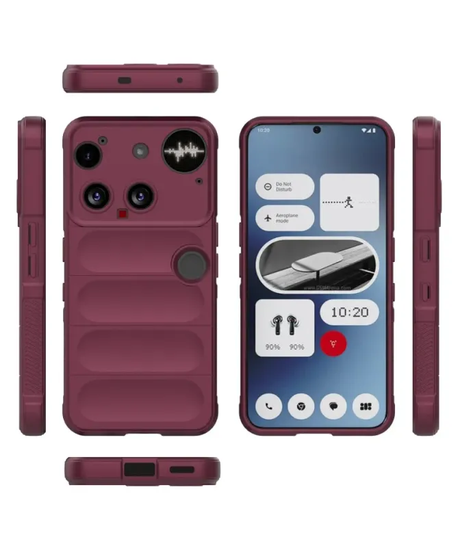 Coque Nothing Phone (3) Rugged silicone avec verre trempé