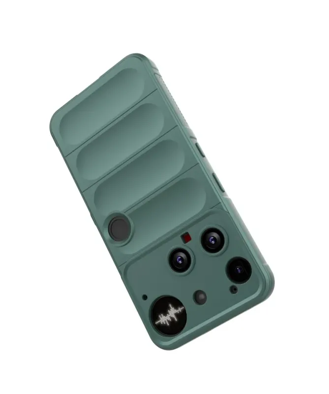 Coque Nothing Phone (3) Rugged silicone avec verre trempé