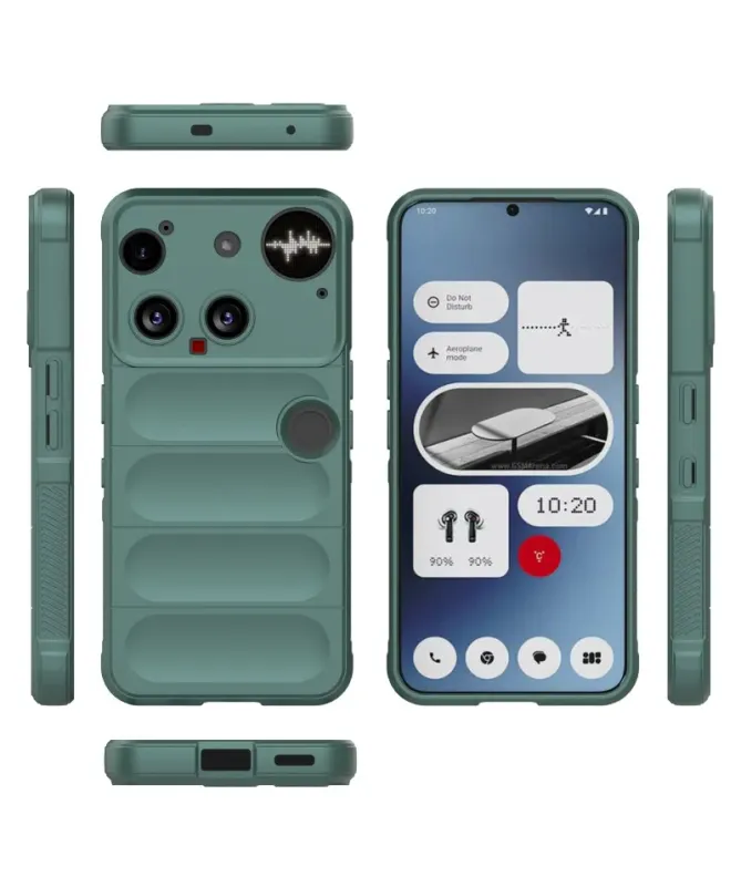 Coque Nothing Phone (3) Rugged silicone avec verre trempé