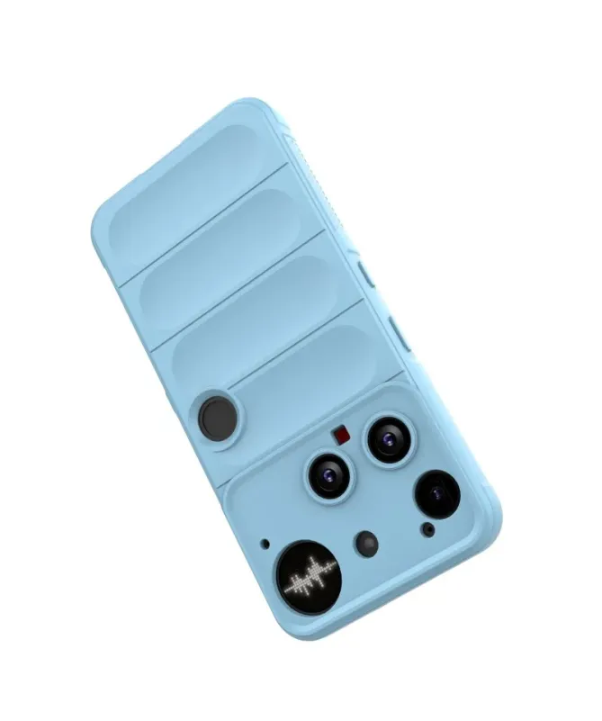 Coque Nothing Phone (3) Rugged silicone avec verre trempé