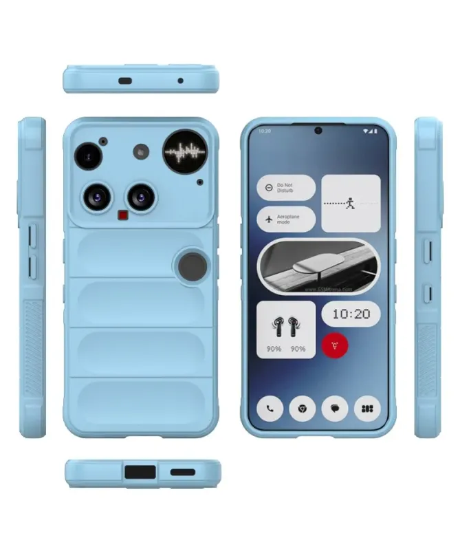 Coque Nothing Phone (3) Rugged silicone avec verre trempé