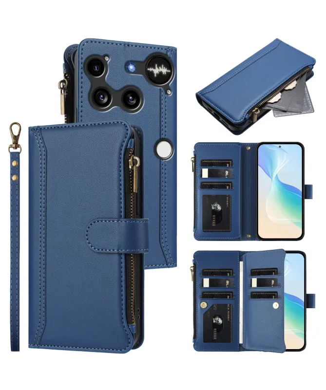 Housse Nothing Phone (3) Portefeuille 9 Cartes et Zip