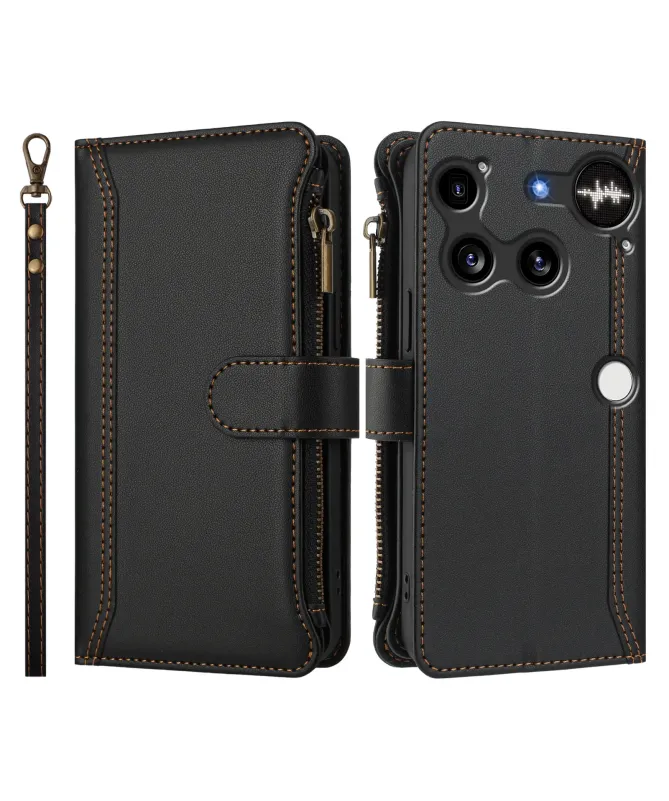Housse Nothing Phone (3) Portefeuille 9 Cartes et Zip
