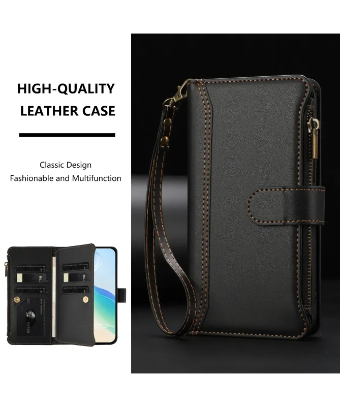 Housse Nothing Phone (3) Portefeuille 9 Cartes et Zip
