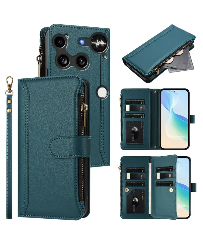 Housse Nothing Phone (3) Portefeuille 9 Cartes et Zip
