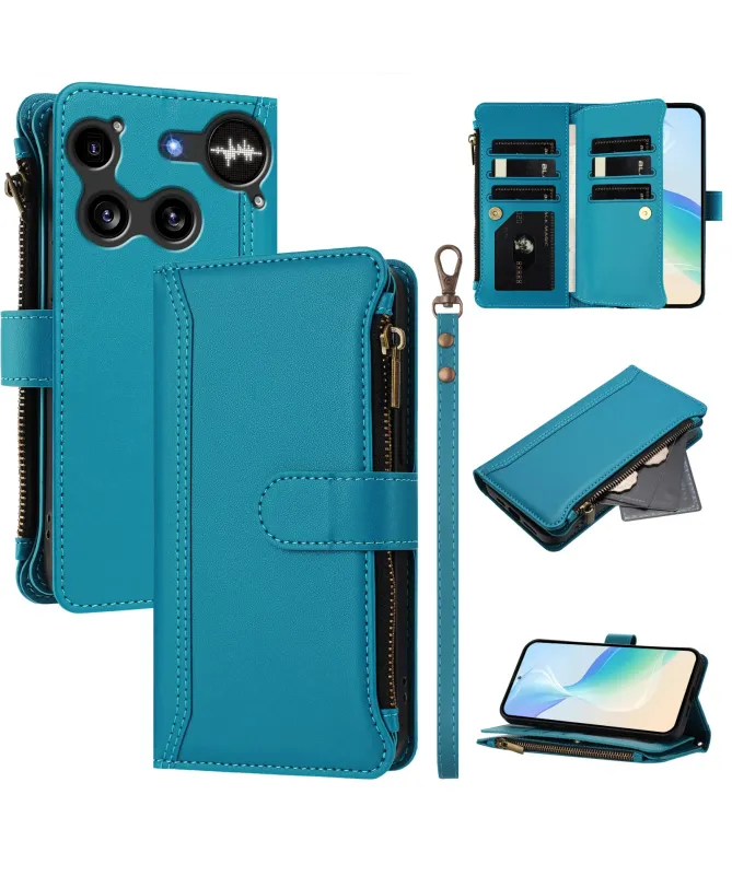 Housse Nothing Phone (3) Portefeuille 9 Cartes et Zip