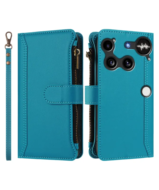 Housse Nothing Phone (3) Portefeuille 9 Cartes et Zip