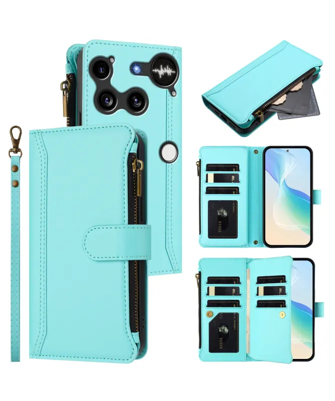 Housse Nothing Phone (3) Portefeuille 9 Cartes et Zip