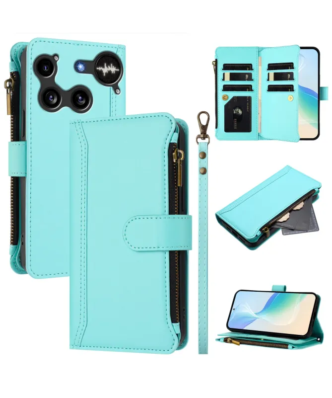 Housse Nothing Phone (3) Portefeuille 9 Cartes et Zip