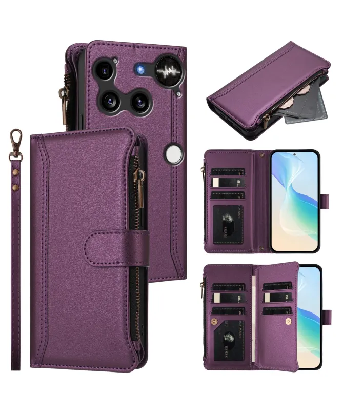 Housse Nothing Phone (3) Portefeuille 9 Cartes et Zip