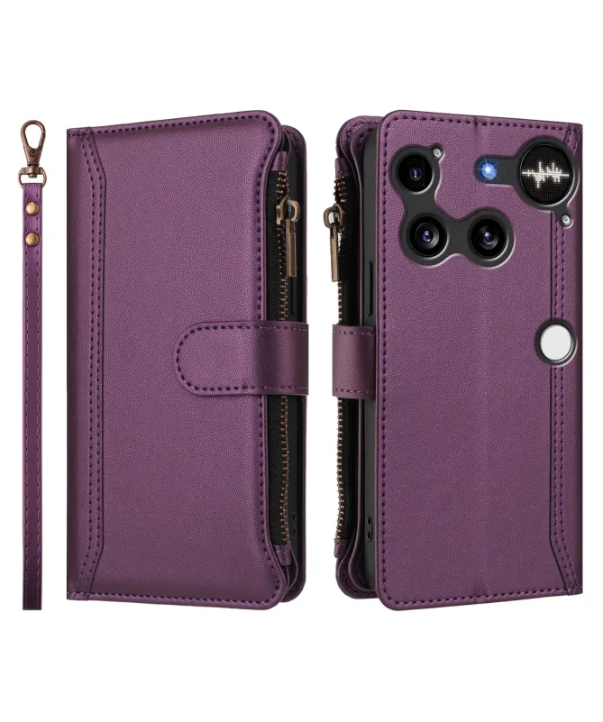 Housse Nothing Phone (3) Portefeuille 9 Cartes et Zip