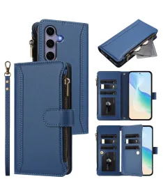 Housse Samsung Galaxy S24 / S25 Portefeuille 9 Cartes et Zip