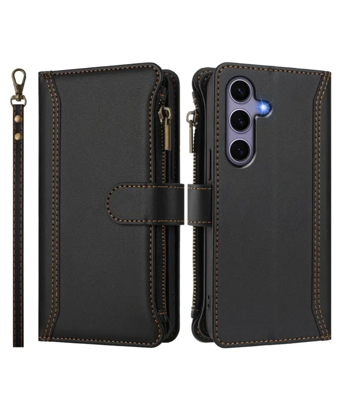 Housse Samsung Galaxy S24 / S25 Portefeuille 9 Cartes et Zip