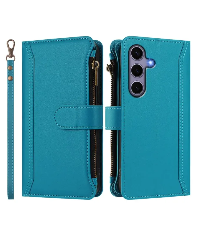 Housse Samsung Galaxy S24 / S25 Portefeuille 9 Cartes et Zip