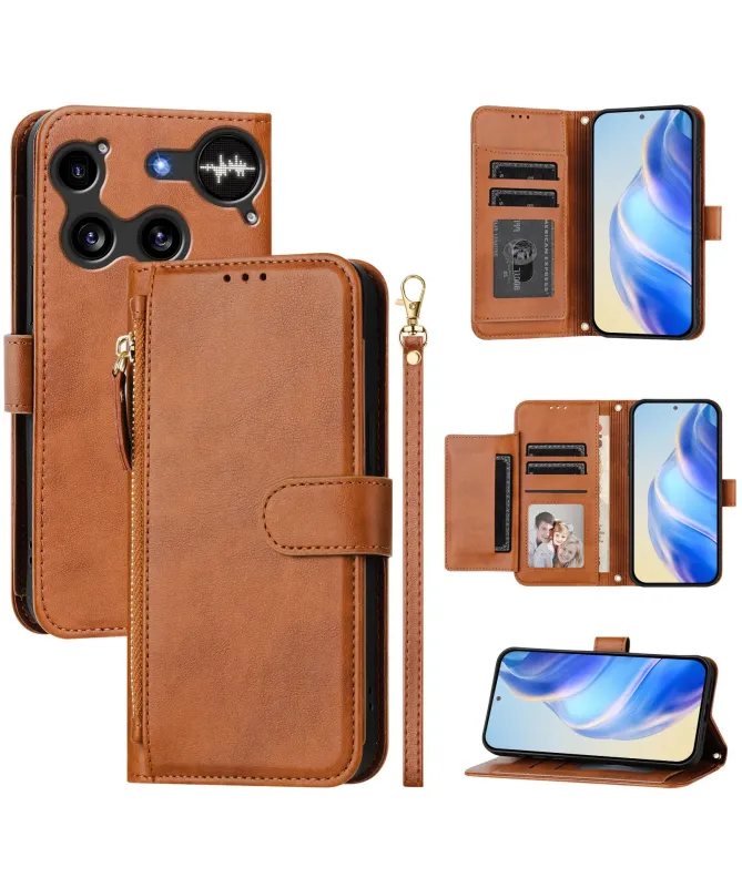 Housse Nothing Phone (3) Porte-Cartes à Lanière