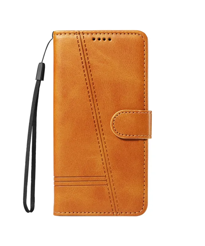 Housse Nothing Phone (3) Effet Cuir Lignes Gravées