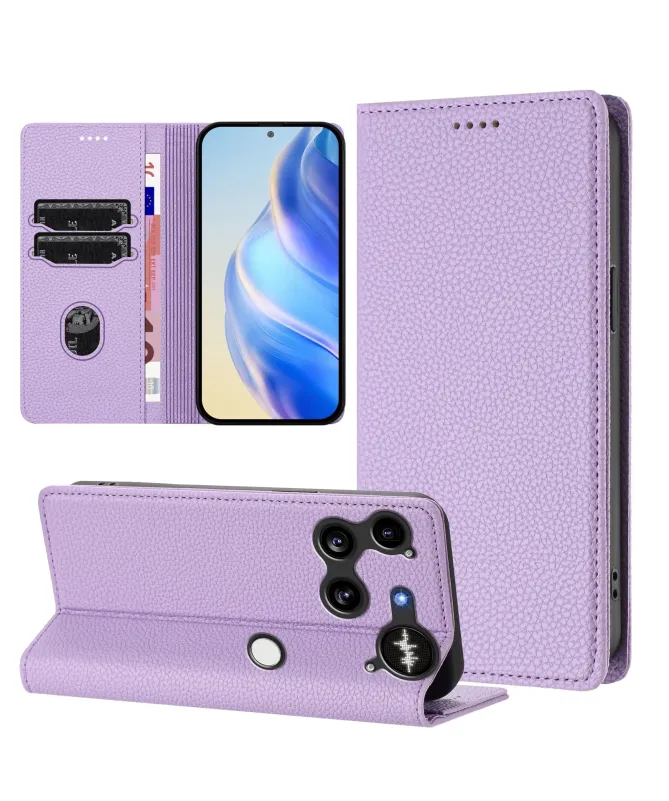 Flip Cover Nothing Phone (3) Texture Litchi et RFID