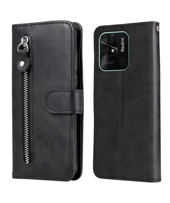 Housse Xiaomi Redmi 10C Zipper Pocket Fonction Support
