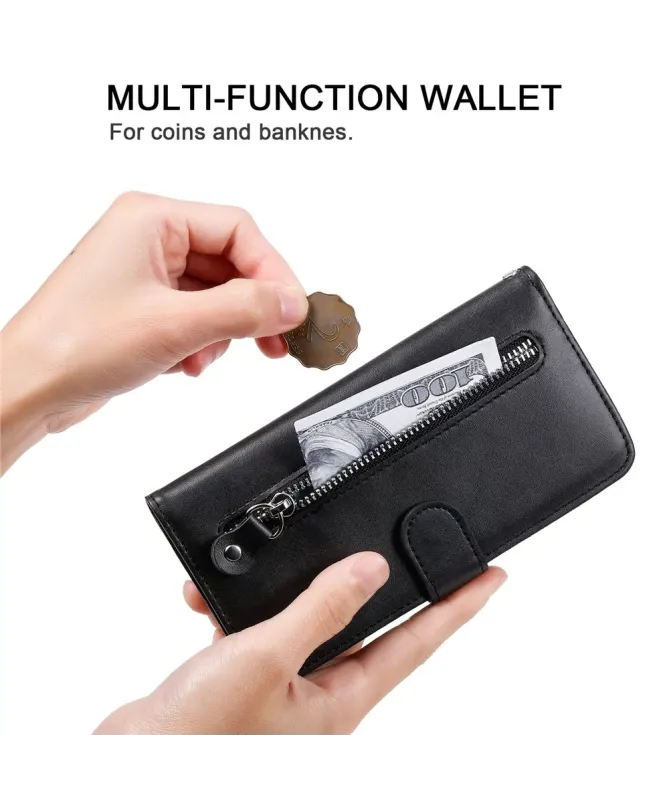 Housse Xiaomi Redmi 10C Zipper Pocket Fonction Support