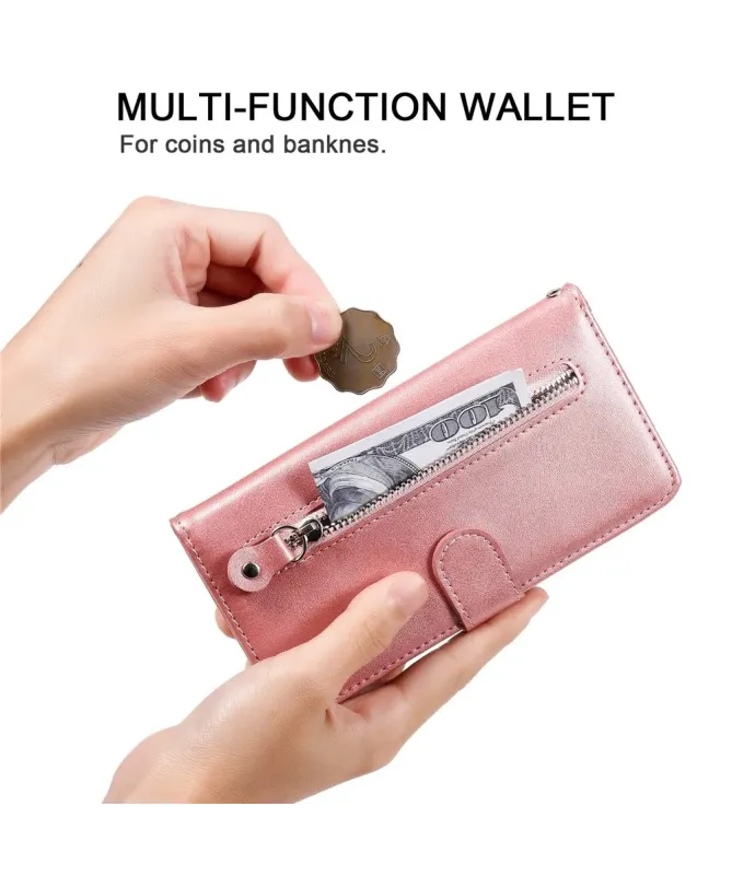 Housse Xiaomi Redmi 10C Zipper Pocket Fonction Support