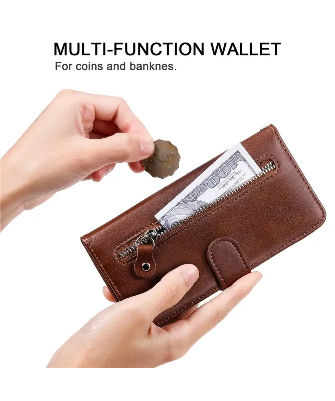 Housse Xiaomi Redmi 10C Zipper Pocket Fonction Support