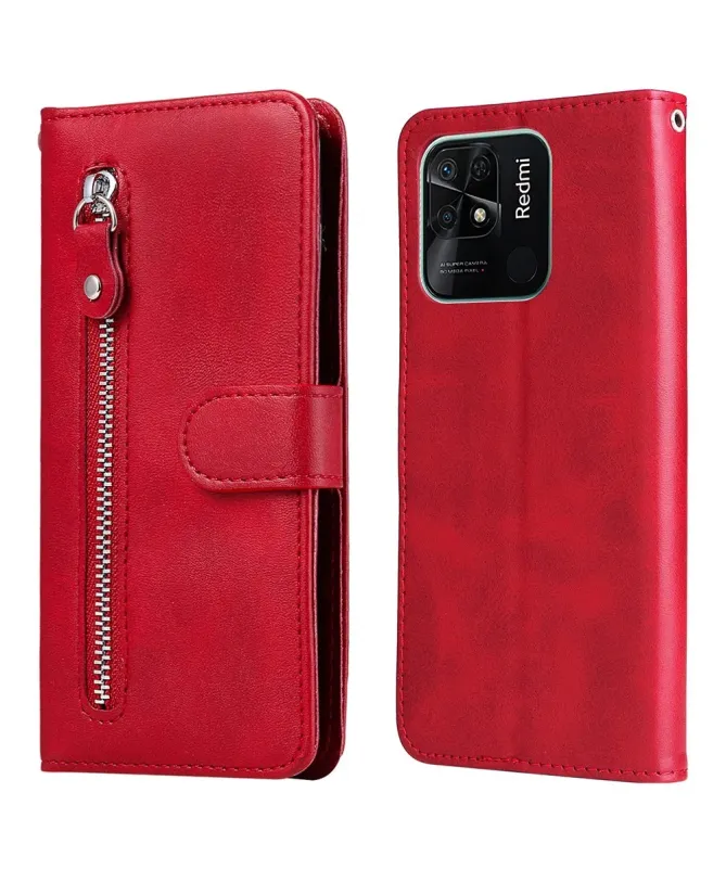 Housse Xiaomi Redmi 10C Zipper Pocket Fonction Support