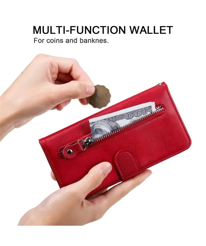 Housse Xiaomi Redmi 10C Zipper Pocket Fonction Support