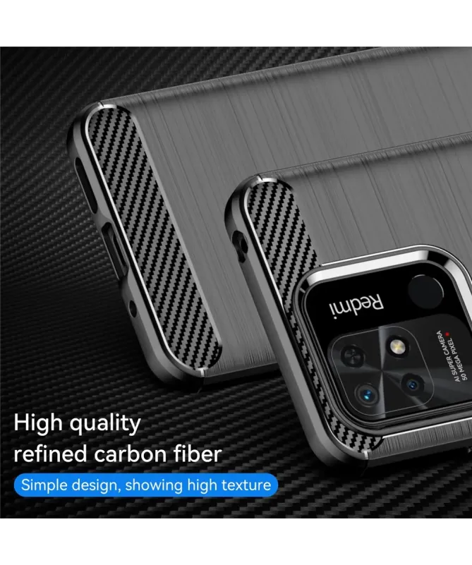 Coque Xiaomi Redmi 10C flexible effet brossé