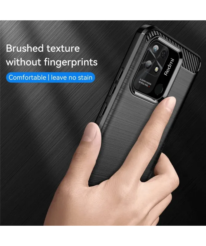 Coque Xiaomi Redmi 10C flexible effet brossé