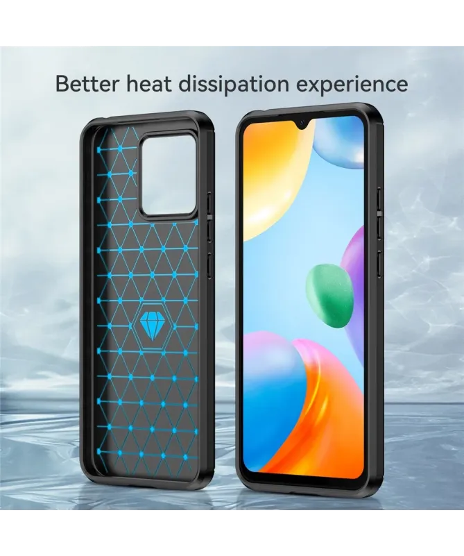 Coque Xiaomi Redmi 10C flexible effet brossé