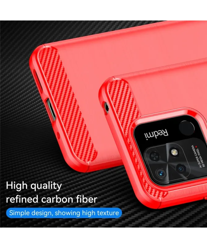 Coque Xiaomi Redmi 10C flexible effet brossé