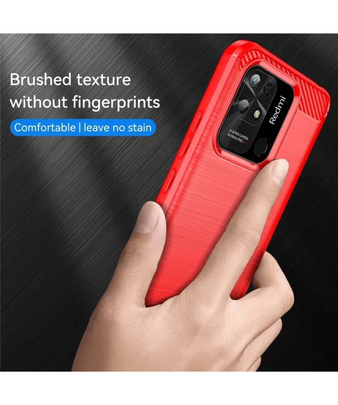 Coque Xiaomi Redmi 10C flexible effet brossé