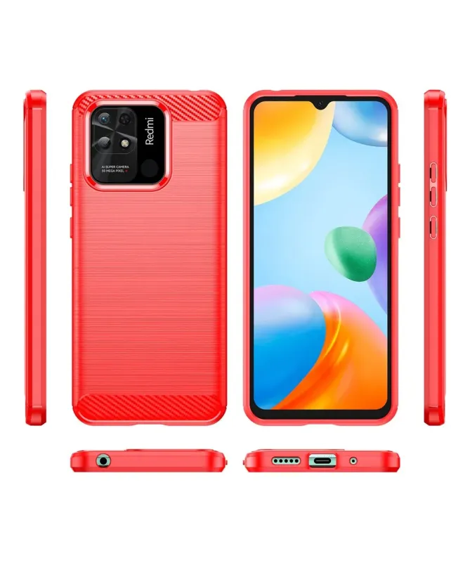 Coque Xiaomi Redmi 10C flexible effet brossé