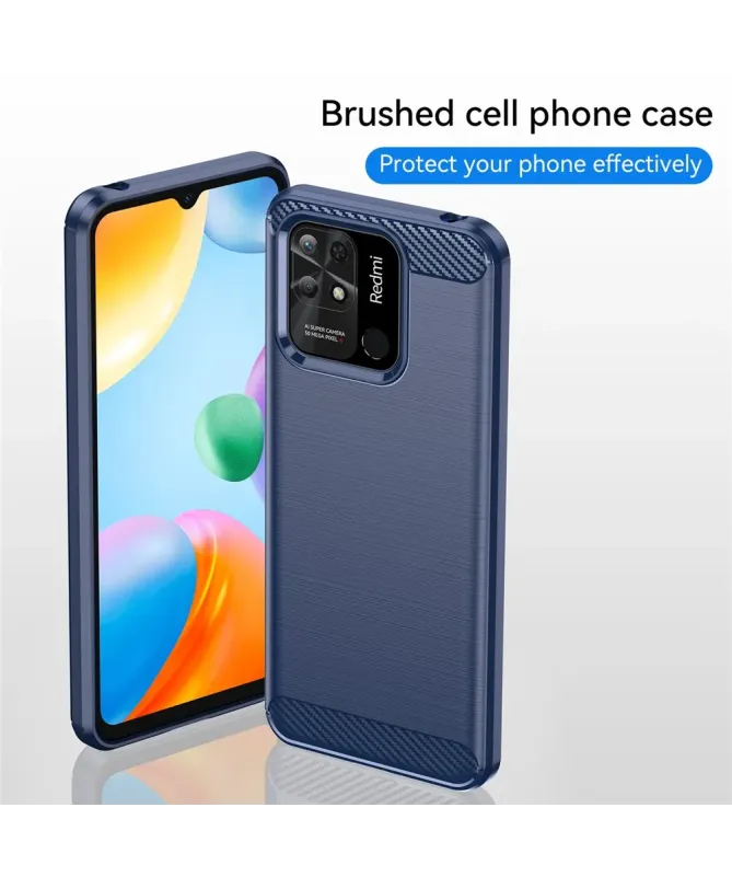 Coque Xiaomi Redmi 10C flexible effet brossé