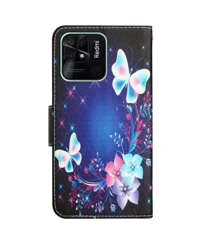 Housse Xiaomi Redmi 10C Papillons Scintillants