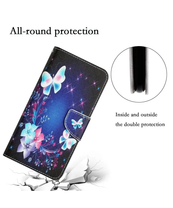 Housse Xiaomi Redmi 10C Papillons Scintillants