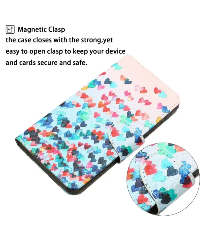 Housse Xiaomi Redmi 10C Cœurs Colorés