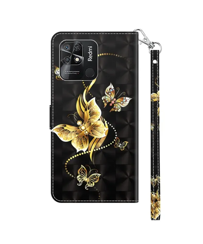 Housse Xiaomi Redmi 10C Papillons Dorés