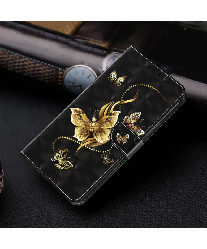 Housse Xiaomi Redmi 10C Papillons Dorés