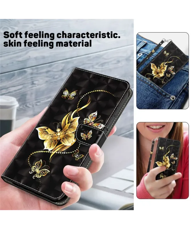 Housse Xiaomi Redmi 10C Papillons Dorés