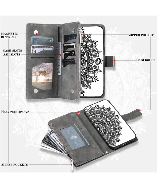 Housse Xiaomi Redmi 10C Mandala Porte-Cartes