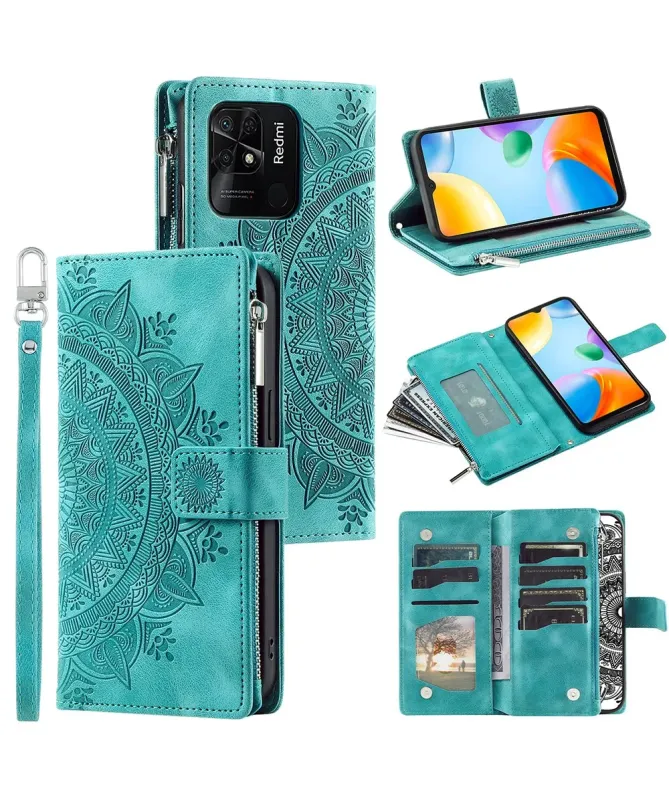 Housse Xiaomi Redmi 10C Mandala Porte-Cartes