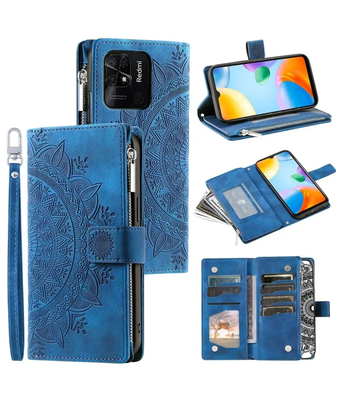Housse Xiaomi Redmi 10C Mandala Porte-Cartes