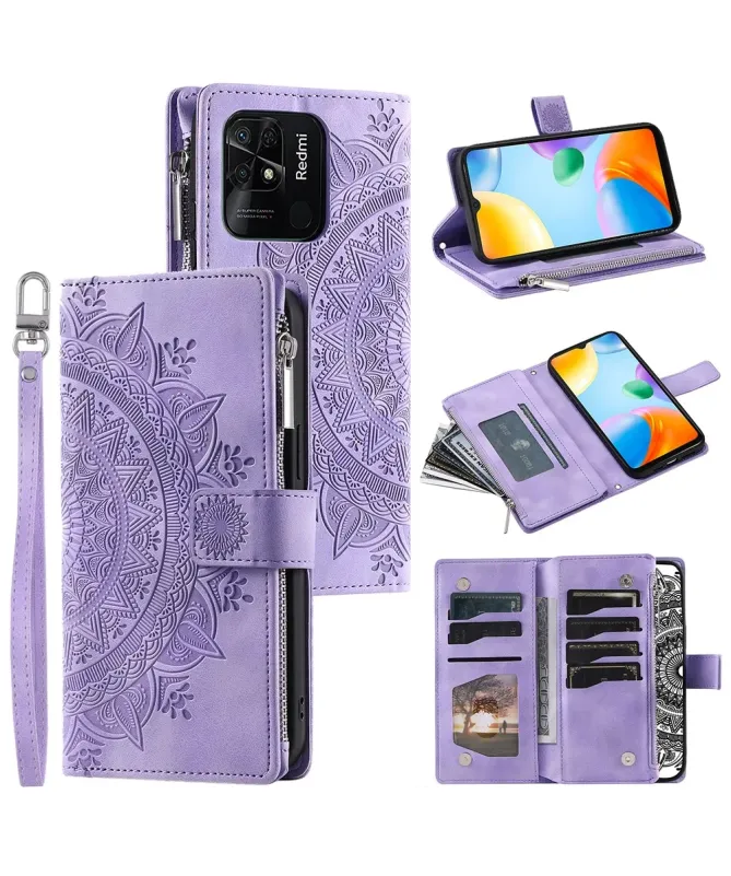 Housse Xiaomi Redmi 10C Mandala Porte-Cartes