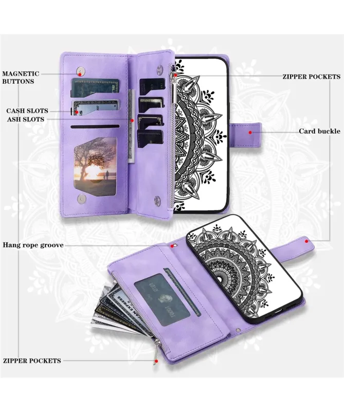 Housse Xiaomi Redmi 10C Mandala Porte-Cartes