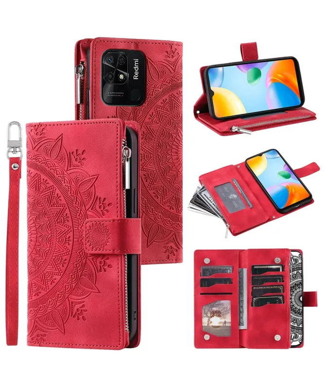 Housse Xiaomi Redmi 10C Mandala Porte-Cartes