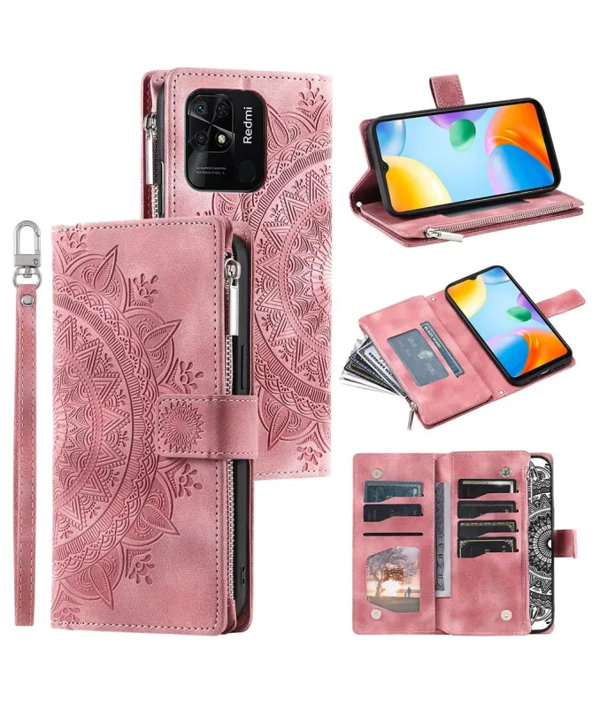 Housse Xiaomi Redmi 10C Mandala Porte-Cartes