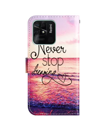 Housse Xiaomi Redmi 10C Coucher de Soleil | Never Stop Dreaming