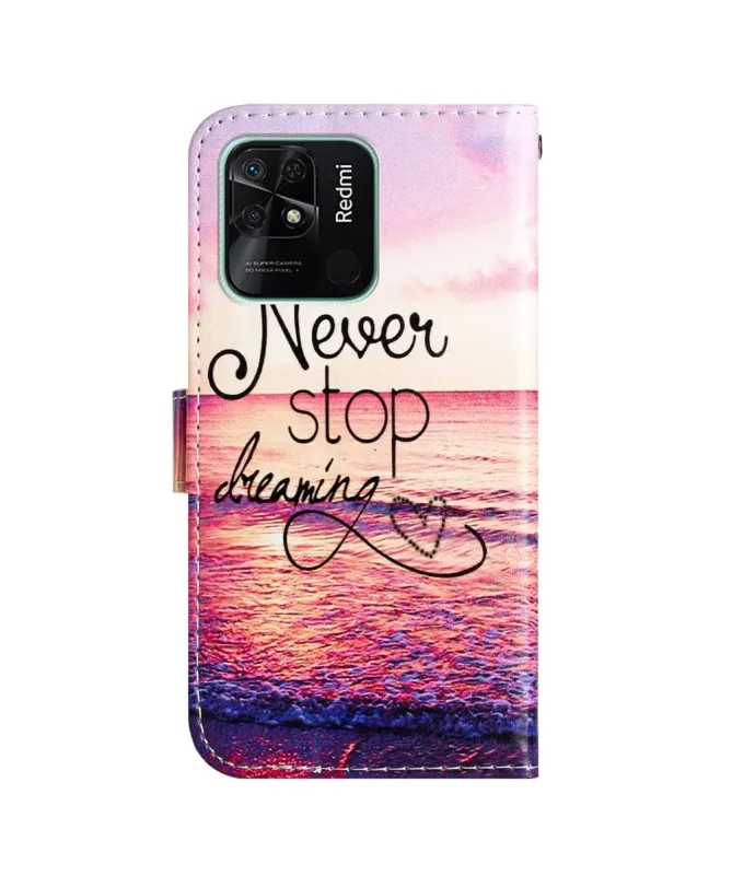 Housse Xiaomi Redmi 10C Coucher de Soleil | Never Stop Dreaming