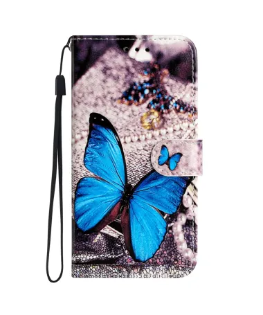 Housse Xiaomi Redmi 10C Papillon Bleu